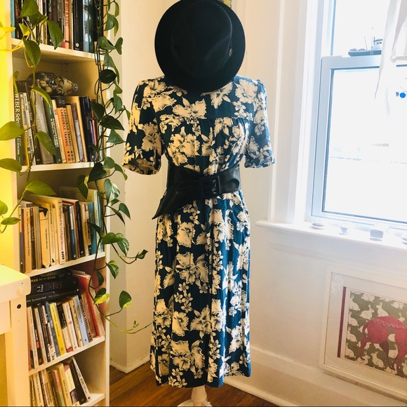 Vintage midi hibiscus Hawaiian tent dress s/m - Picture 14 of 14